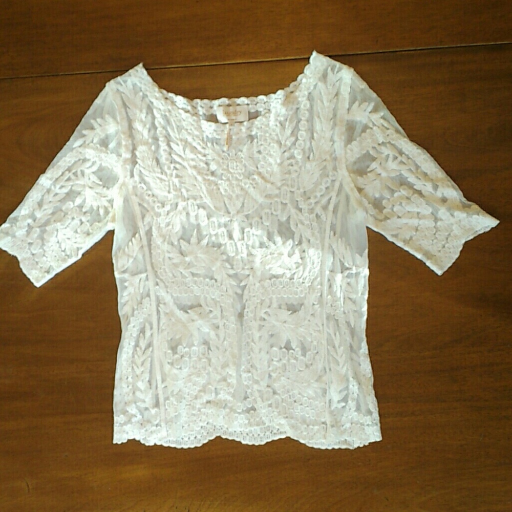 Sheer, Semi-Sheer Boho Bridal Beach Top